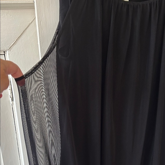 Calvin Klein Black Mini Dress, body con with sheer bubble - Picture 4 of 12